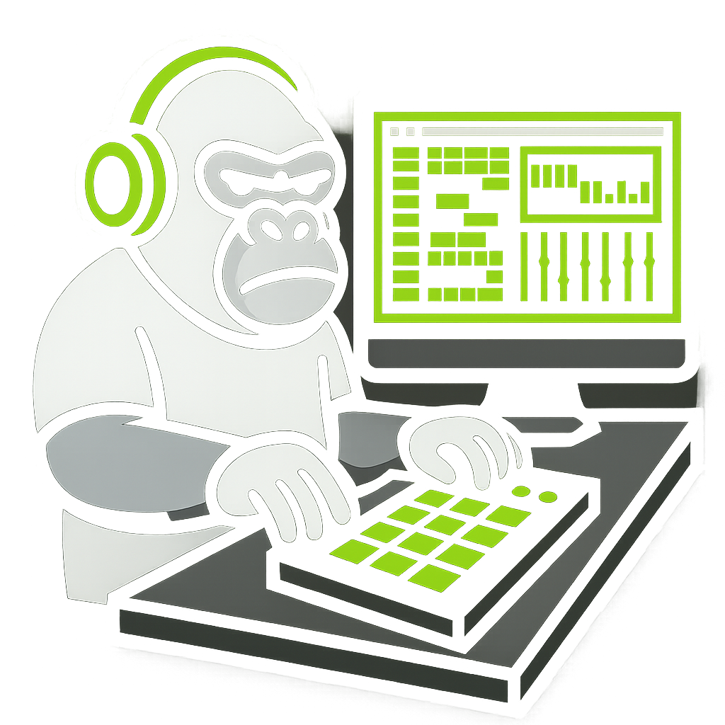 Курс по написанию битов — иллюстрация в стиле MONKISS